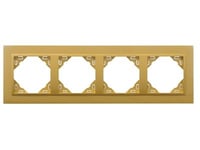 Efapel animato afdekr. 4v goud/goud