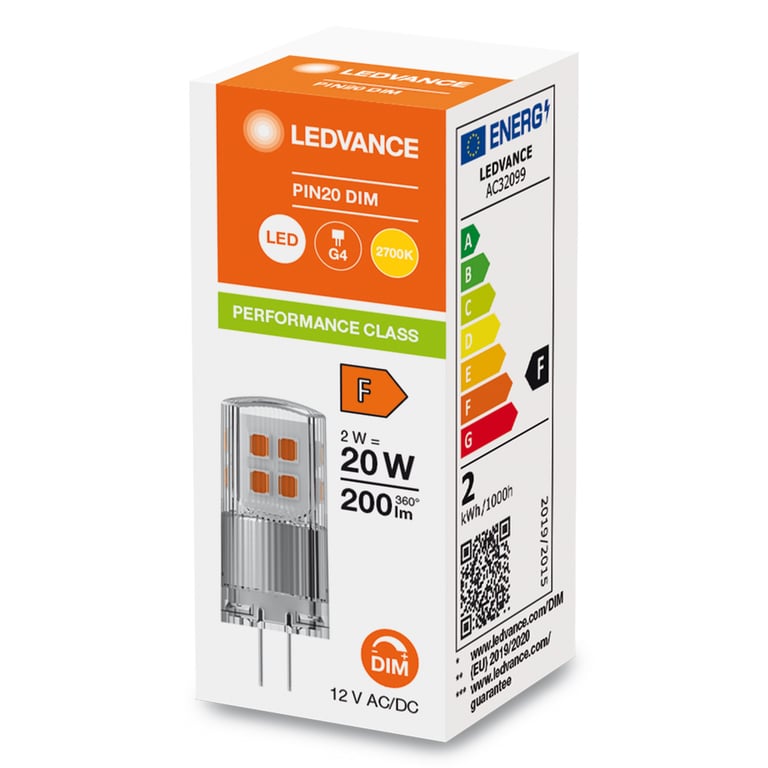 LED PIN 12 V DIM P 2 W 827 CL G4