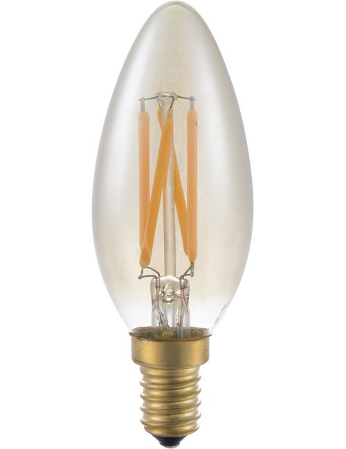 Masterlight - LED E14 Fila Candle C35x100 230V 250Lm 4W 920 AC Gold Dim SLF023840305
