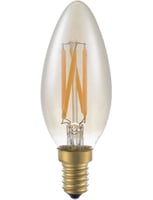 Masterlight - LED E14 Fila Candle C35x100 230V 250Lm 4W 920 AC Gold Dim SLF023840305