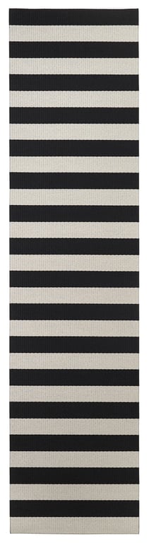 Design vloerkleed Woodnotes Big Stripe Black – Stone 1420915