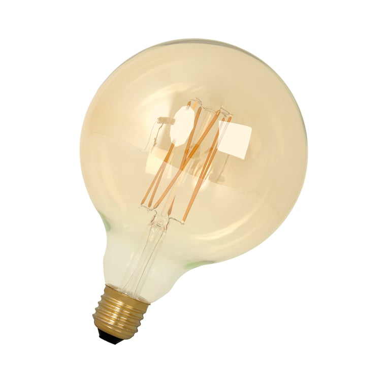 LED lamp bol L gloeidraad Goldline dia.12,5xh.17cm E27/4W 320Lm/2100K 25.000u, dimbaar