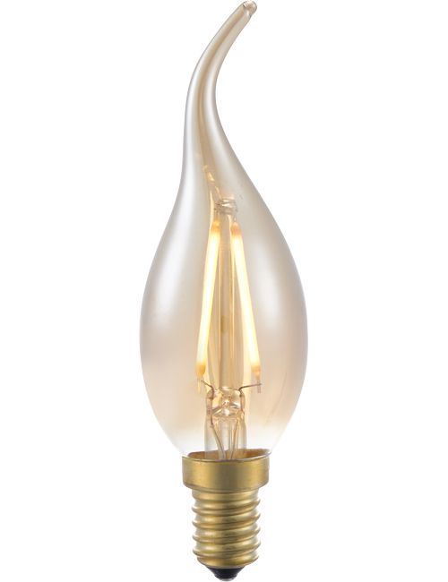 LED E14 Fila Tip Candle C35x120 230V 100Lm 2W 922 AC Gold Di