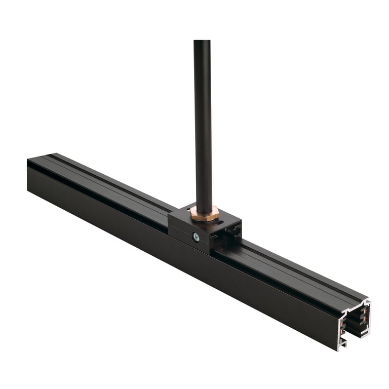 Pendelclip voor 3-fase rail zwart