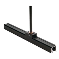 Pendelclip voor 3-fase rail zwart