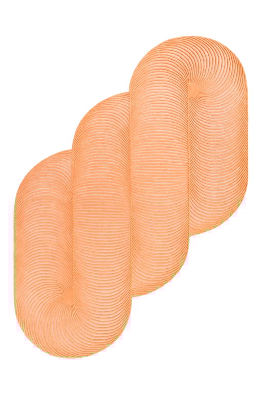 Design vloerkleed Gan Rugs Giro Peach