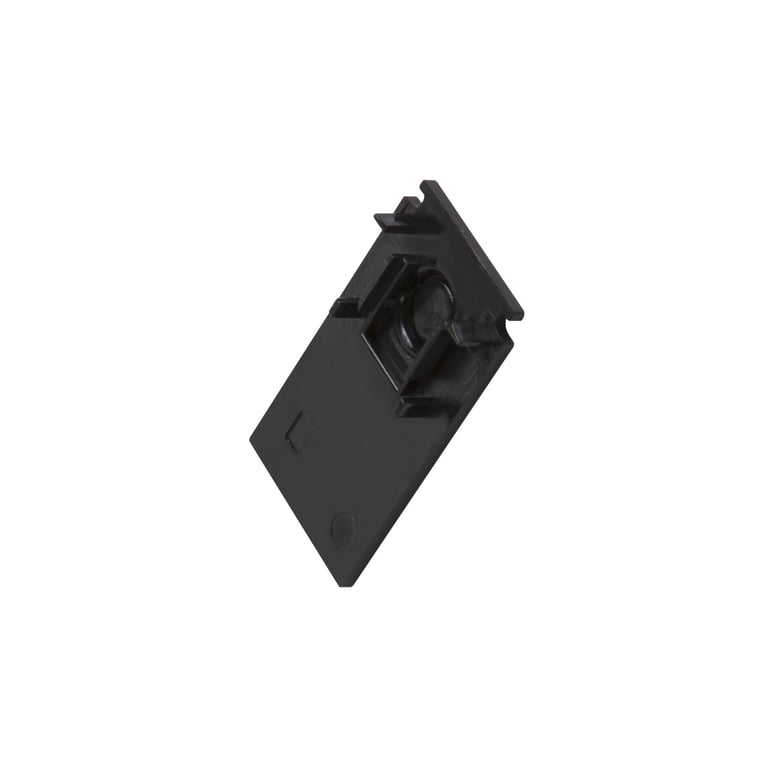 Eindkap voor opbouwrail diep, 48V TRACK, zwart