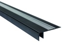 liniLED TRAPRO-IN-ZW-2M - liniLED® Traptredenprofiel Indirect Zwart 2m