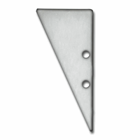 E91 Eindkap Geanodiseerd aluminum voor profiel VA3 incl. schroeven