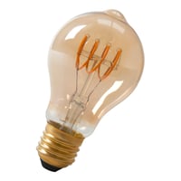 Calex LED Full Glass Flex Filament GLS-lamp 220-240V 4W 200lm E27 A60DR, Gold 2100K Dimmable, energy label A