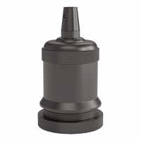 Calex lampholder E27 aluminium model peak M-003 matt pearl black,  max.250V-60W