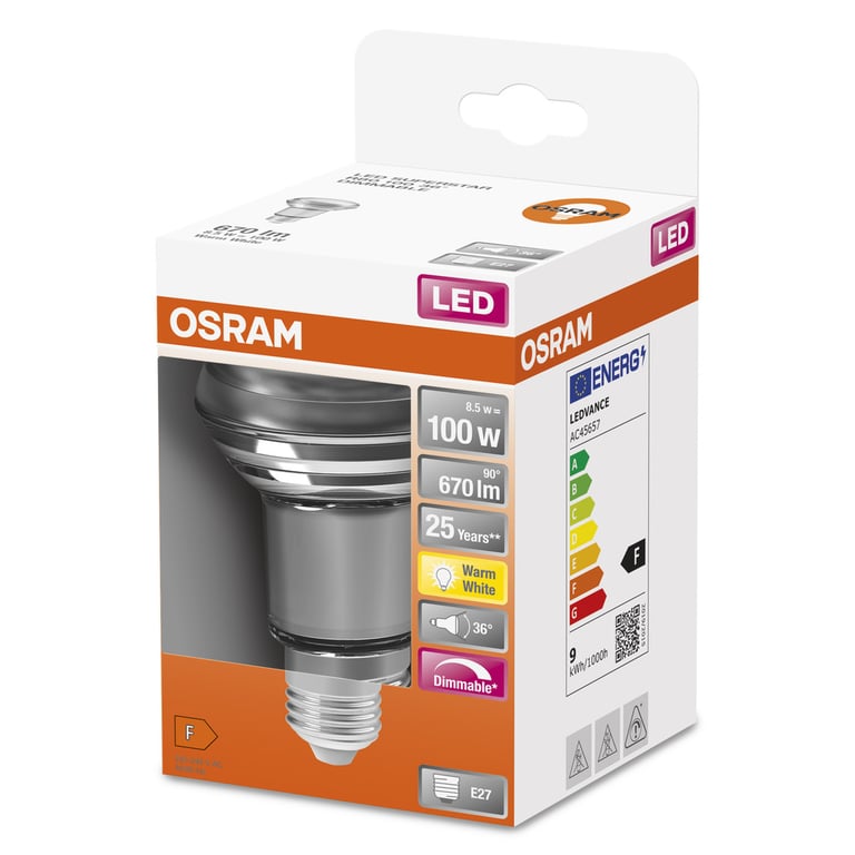 OSRAM LED SUPERSTAR E27 9,6 watt 2700 k 670 lumen