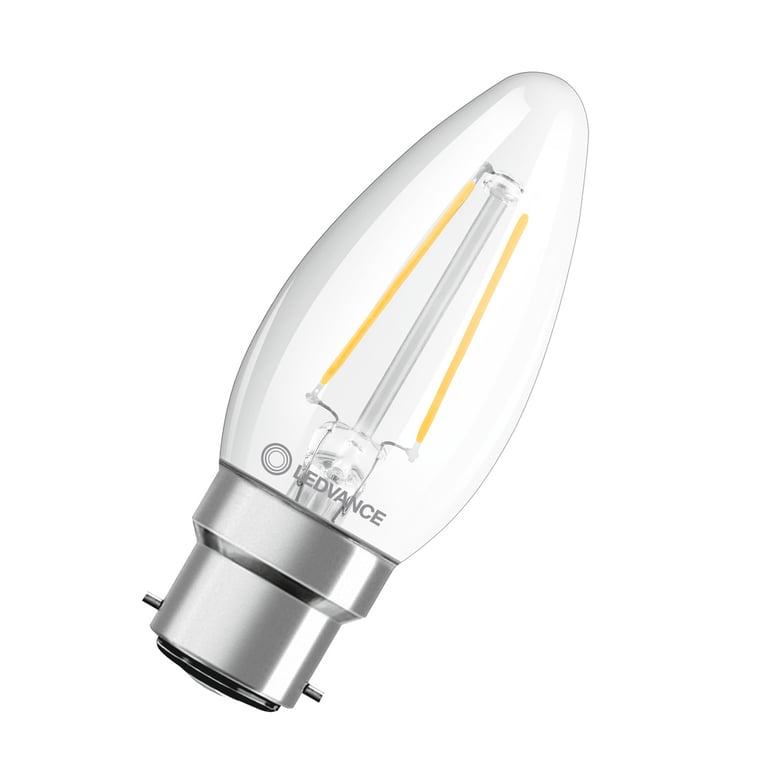 LED CLASSIC B P 2.5W 827 FIL CL B22D