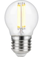 LED E27 Fila Ball G45x75 230V 320Lm 4W 822 AC Clear Dim