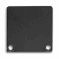 E47 Eindkap Zwart RAL9005 profiel PN6 / PN7 met C10, 2st