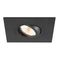 NEW TRIA® 75 XL, plafondinbouwring, L: 11 B: 11 H: 2.6 cm, zwart