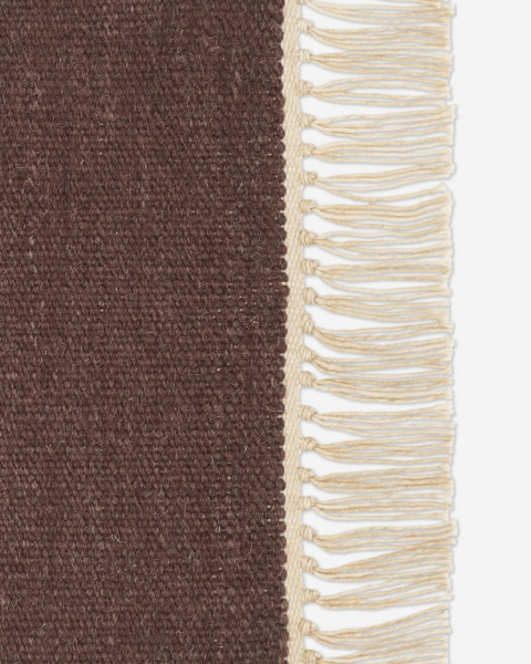 Kvadrat vloerkleed Vintage Plain Bordeaux 0030