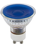 LED GU10 MR16 Glass 50x54 230V 5W 38° AC Blue Dim