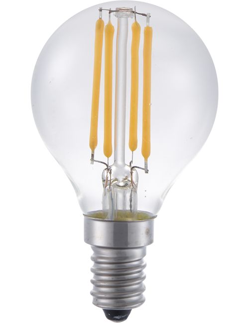 Masterlight - LED E14 Fila Ball G45x75 230V 320Lm 4W 822 AC Clear Dim SL147225922