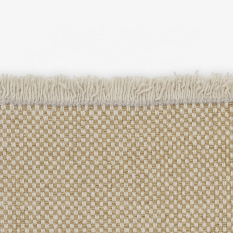 Kvadrat vloerkleed Duotone Beige Wit 0251