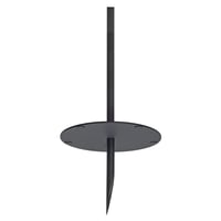 Aardpin aluminium antraciet voor ADEGAN/PLENUM