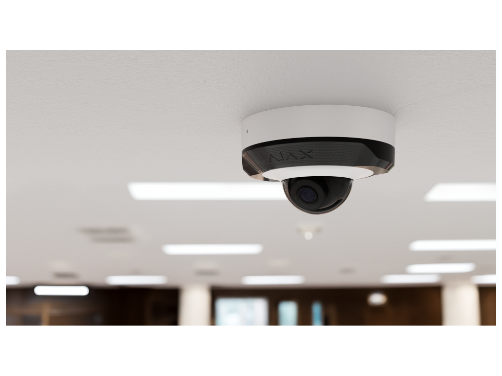 AJAX - DomeCam Mini - 8Mp - 4mm - Wit