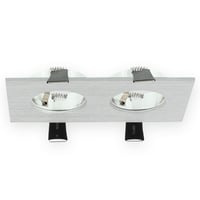LUMIKO LED-IA-2VRH - Verona inbouwarmatuur, rechthoek, 2voudig, 80x142