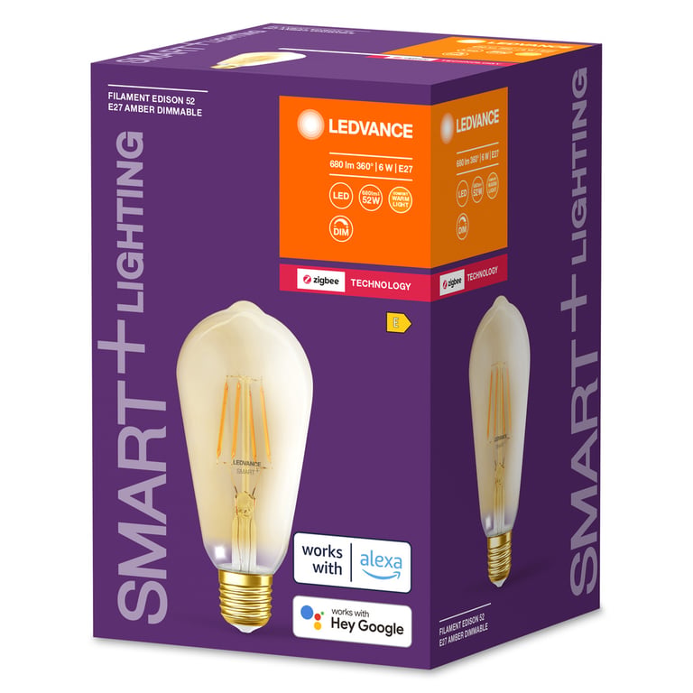 SMART+ Filament Edison Dimmable 6W 824 230V FIL GD E27