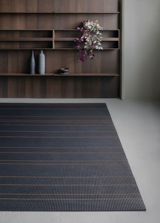 Design vloerkleed Woodnotes Willow Black - Brown 1260945