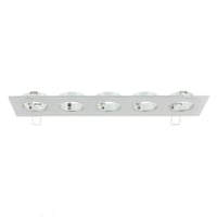 LUMIKO LED-IA-5VRH - Verona inbouwarmatuur, rechthoek, 5voudig, 80x328