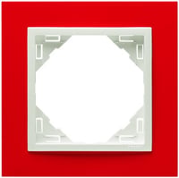 Efapel animato afdekr. 1v rood/wit ice