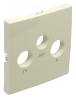 Centraalplaat R-Tv-Sat Creme