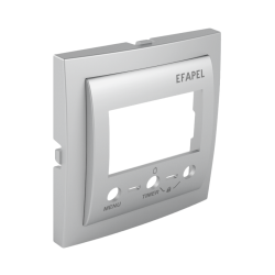 Efapel centraalplaat tbv mulitifunctionele thermostaat aluminium