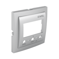 Efapel centraalplaat tbv mulitifunctionele thermostaat aluminium
