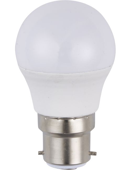 LED Ba22d Ball G45x80 12-60V 250Lm 3W 830 160° DC Opal Non-D