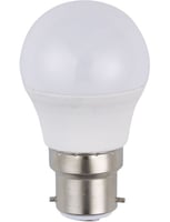 LED Ba22d Ball G45x80 12-60V 250Lm 3W 830 160° DC Opal Non-D