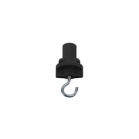 3F-adapter met haak voor S-TRACK 3F-rail zwart