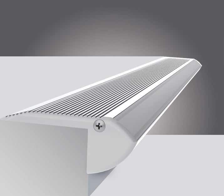 Al profiel Stair 2m, Melkwit