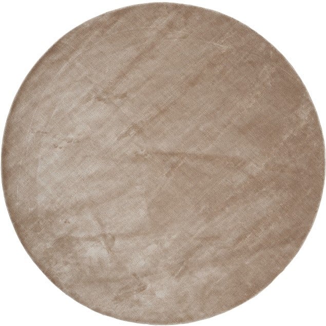 Rond Glossy Vloerkleed Lucy Naturel