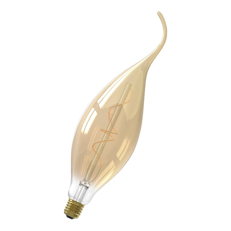 Calex Calpe LED Lamp BXS95 220-240V 4W 140lm E27, Gold 2100K dimmable, energy label A