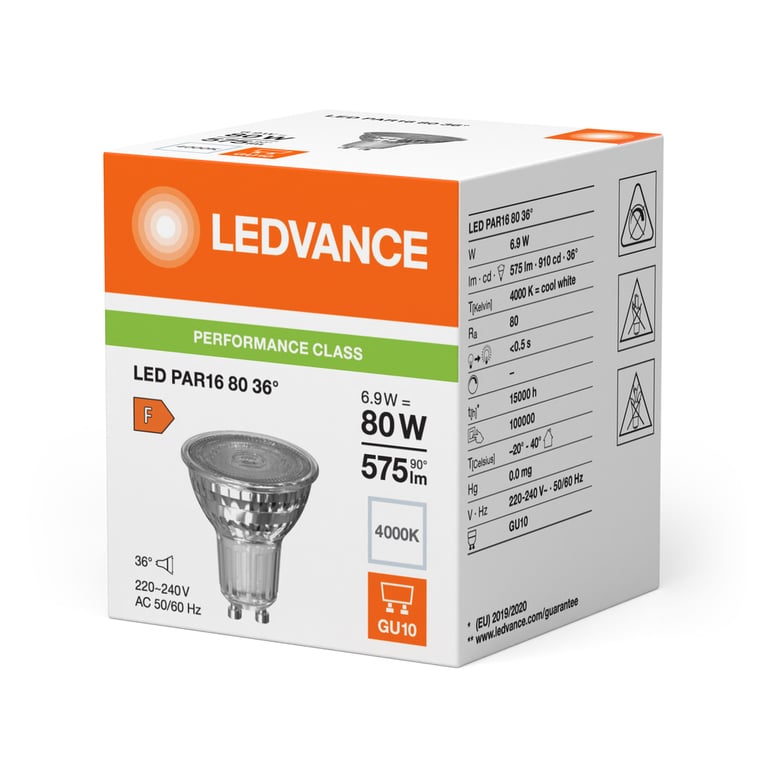 LED PAR16 P 6.9W 840 GU10