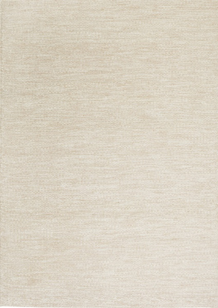 Wollen vloerkleed hip Gise Wit Beige