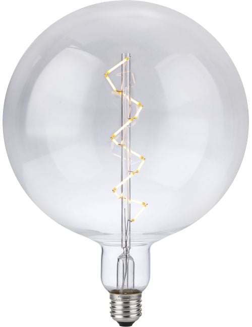 LED E27 Fila XXL Globe Spiral G200x262 230V 580Lm 6W 925 AC