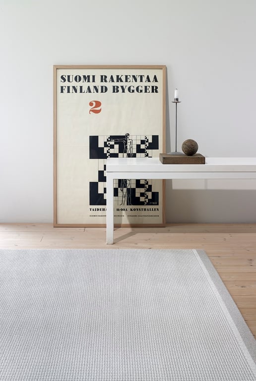 Design vloerkleed Woodnotes Road Stone White 1441501