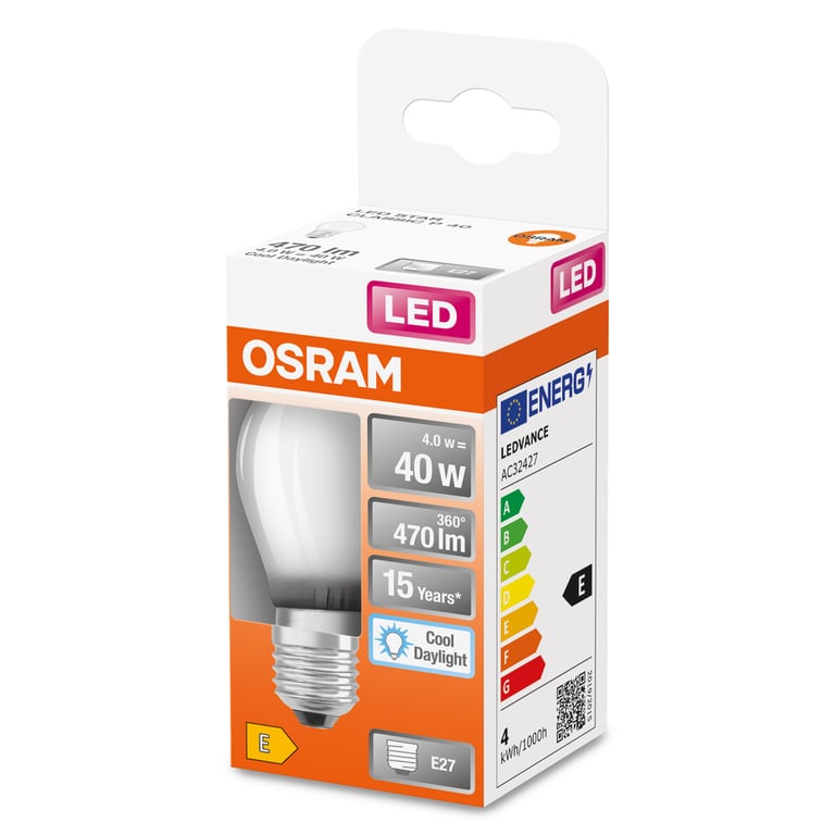 LED Retrofit CLASSIC P 40 4.5 W/6500K E27 (CS à 1 PCE)