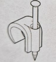 Spijkerclip enkel 16-19 mm, creme ds 100 st 