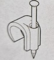 Spijkerclip enkel 16-19 mm, creme ds 100 st 