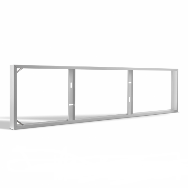 Opbouwframe kant en klaar met veersysteem voor LED paneel 120x30 Wit