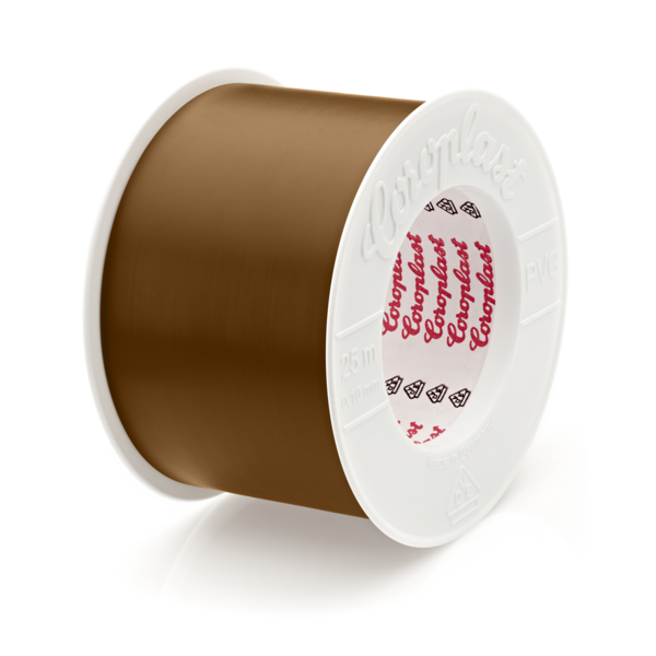Coroplast 302 tape 50mmx25m bruin
