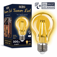Led filament d/n sensor lichtbron 3W helder